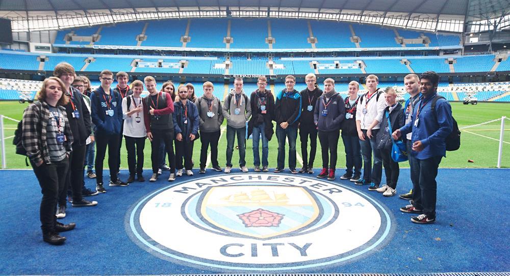 Computer science students enjoyed a technological tour of Etihad Stadium