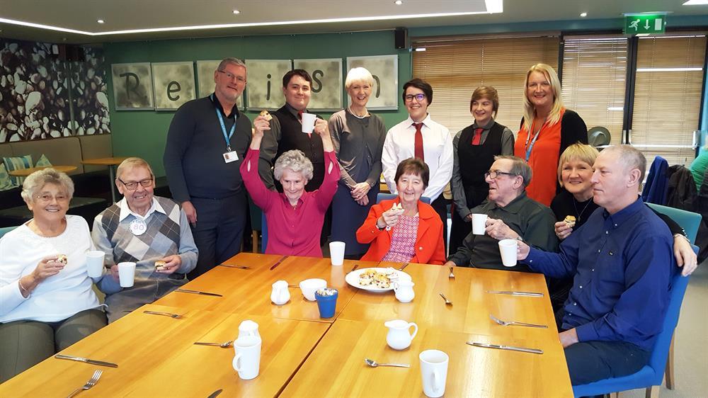 Members of Mansfield's Memory Cafe enjoyed an afternoon at West Notts College's Relish bistro