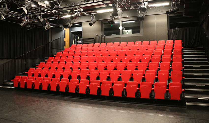The campus hosts a 150-seat theatre, where live shows and events are held.