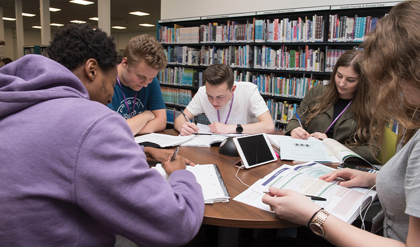 A Learning Resource Centre with the latest resources and study support