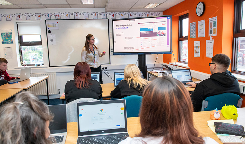 Access to laptops for study.