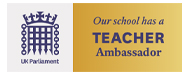 Gold teacher ambassador award logo