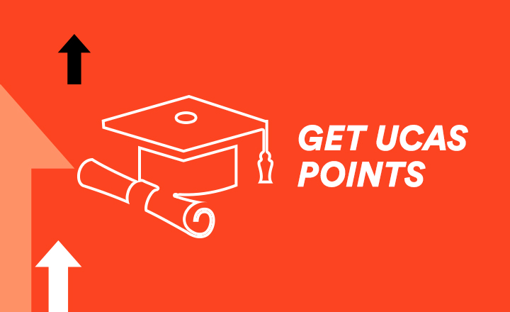 Graphic saying get ucas points.