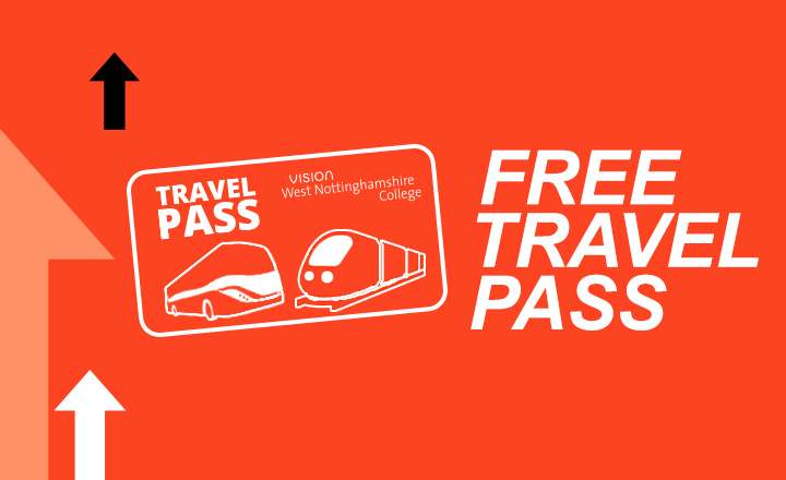 Graphic saying free travel pass.