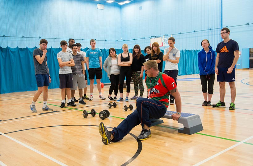 Tutors with industry experience and a love of sport help to inspire students with physical activities.