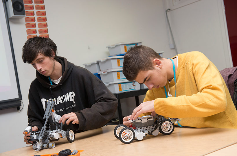 Students are given hands-on projects to challenge the mind and encourage creativity. (Pictured: Lego technix) 