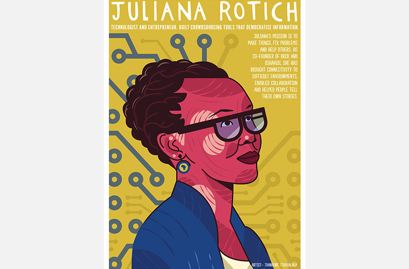 Juliana Rotich - Technologist and entrepreneur. Built crowdsourcing tools that democratise information.