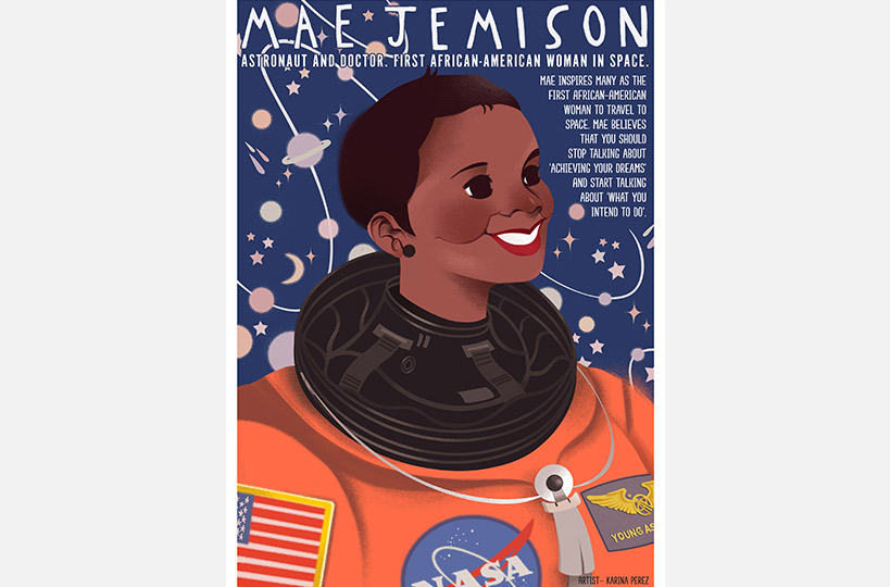 Mae Jemison - Astronaut and doctor. First African-American woman in space.