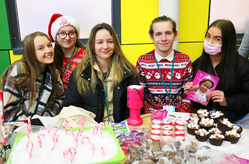 A fabulously festive fundraising fayre! More than a dozen charities benefitted from funds raised at West Nottinghamshire College’s Christmas market organised by health and social care students.