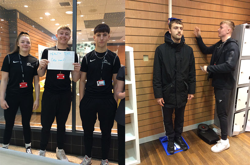 Students took part in a wellbeing event at Four Seasons Mansfield where they used knowledge learnt so far in their first year at college and provided basic health checks.