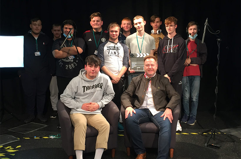 From Everest mountaineer to creative marketer, creative digital media production students got to know more about Andy Middleton in their state-of-the-art TV studio as they interviewed him about his life and business.