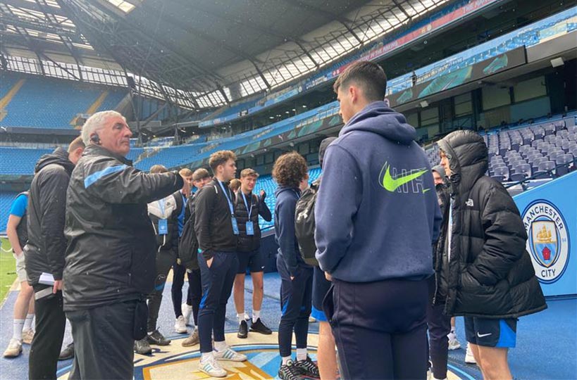 MTFC first and second years were taken on a trip to Manchester for a tour of the Etihad stadium, home of Manchester City Football Club before Easter 2023.