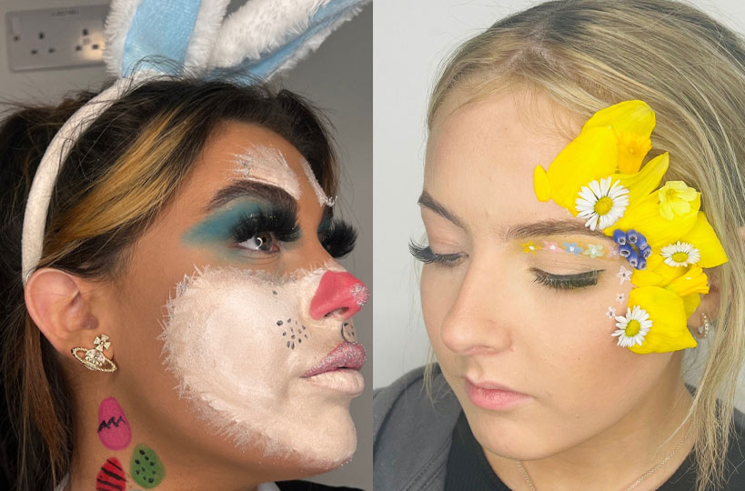 The Easter bunny visited our Revive Hair and Beauty Salon to inspire our make-up artistry students with some floral and springtime beauty vibes.