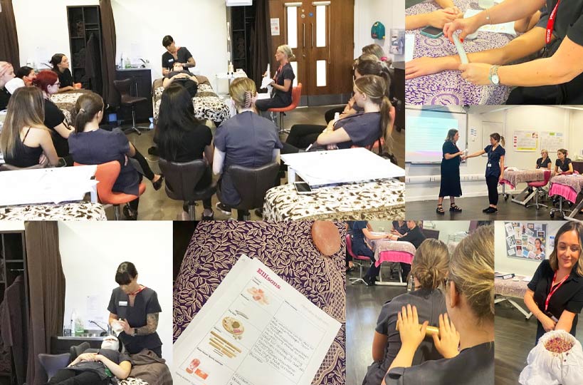 Level 3 Beauty students welcomed Bannatyne Health Club & Spa Mansfield during October 2023, to learn about a range of massage training including Lava Shells and Saltability treatments. 
