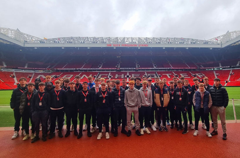 Students went on an exciting visit to Old Trafford. 