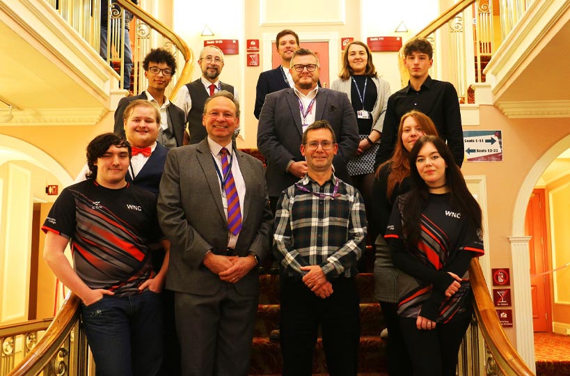 The future of gaming technology and the careers it can launch was showcased by West Nottinghamshire College staff and students at Mansfield’s Palace Theatre. 