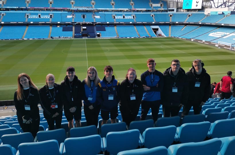 Students visited Manchester City Football Club’s Etihad Stadium to take part in the Association of Colleges’ (AoC) Student Leadership Programme, which supports colleges who wish to enhance and develop volunteering programmes to students. 