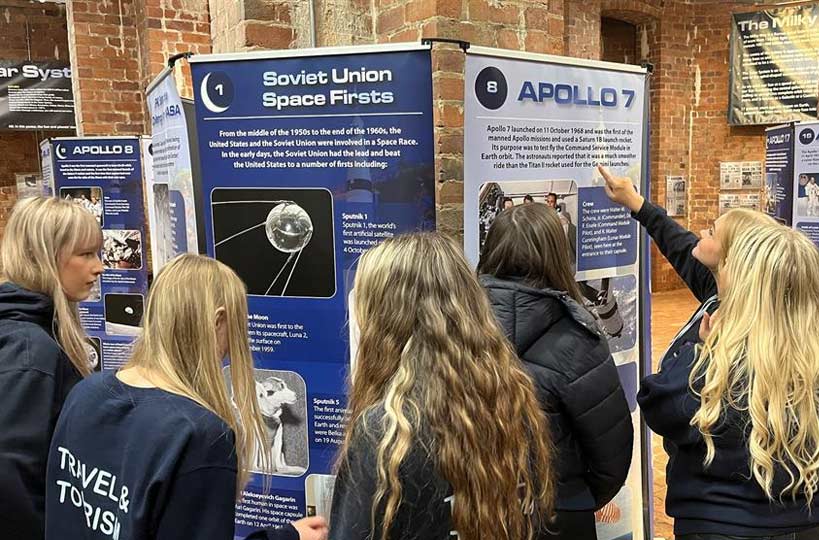Students are taking their studies to a cosmic level for a project at Sherwood Observatory Planetarium and Science Centre.
