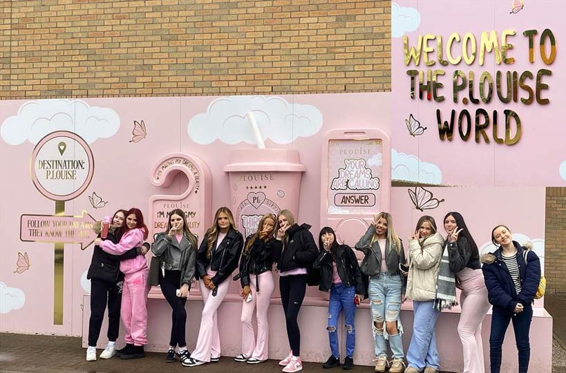 Hair and Beauty students got out and about during a trip to PLouise Make-up Academy in Manchester.