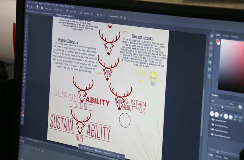 Students got to take part designing a new logo for Bolsover District Council's Green Skills Hub.