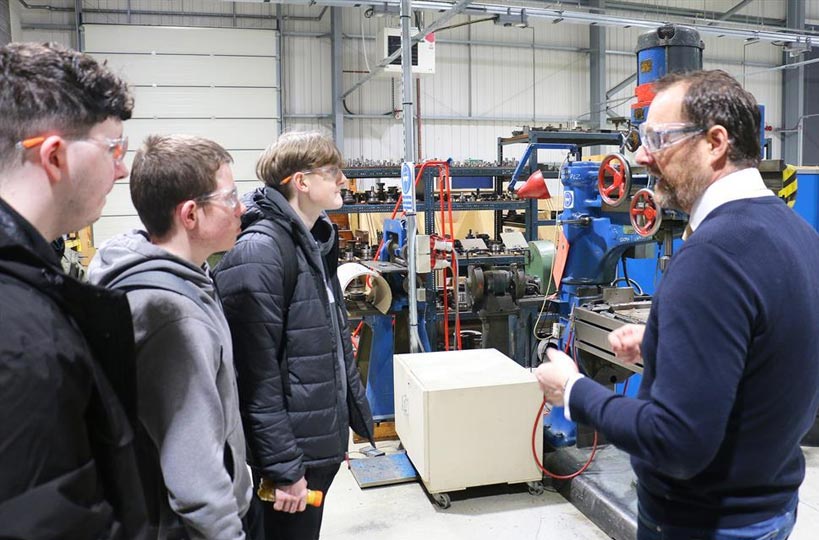 T-Level students got to enjoy a guided tour of Boneham and Turner's facility. 