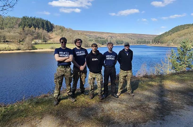 Nine students are swapping their classrooms for the countryside to embark on a gruelling three-day expedition through the Peak District to raise money for military charity Help for Heroes.