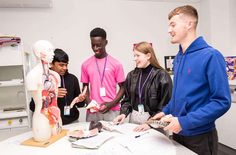 Learn about anatomy through practical lessons with our fantastic facilities and equipment. 