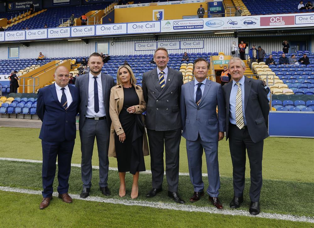 L-R: Mark Hawkins (Stags’ academy director), Ben Bradley (Mansfield MP), Carolyn Radford (Stags’ CEO), Andrew Cropley (West Nottinghamshire College principal and CEO), John Radford (Stags’ chairman), and Chris Ball (Stags’ academy head of education) 