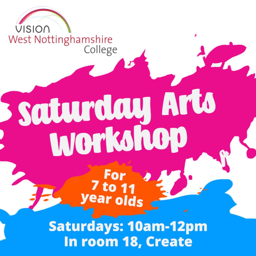 Saturday art workshops are great fun, giving children new skills
