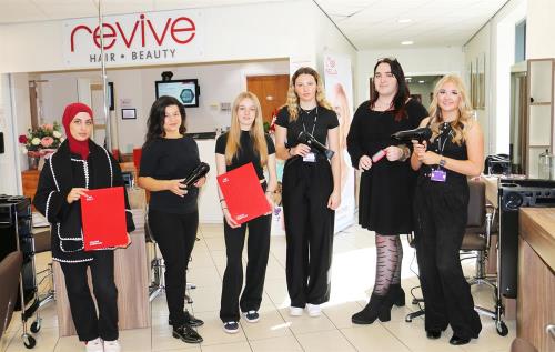 Former hairdressing students launch new business venture at college salon