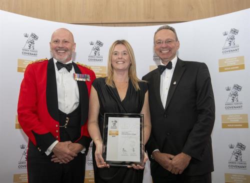 College presented with prestigious Gold Employer Recognition Scheme Award