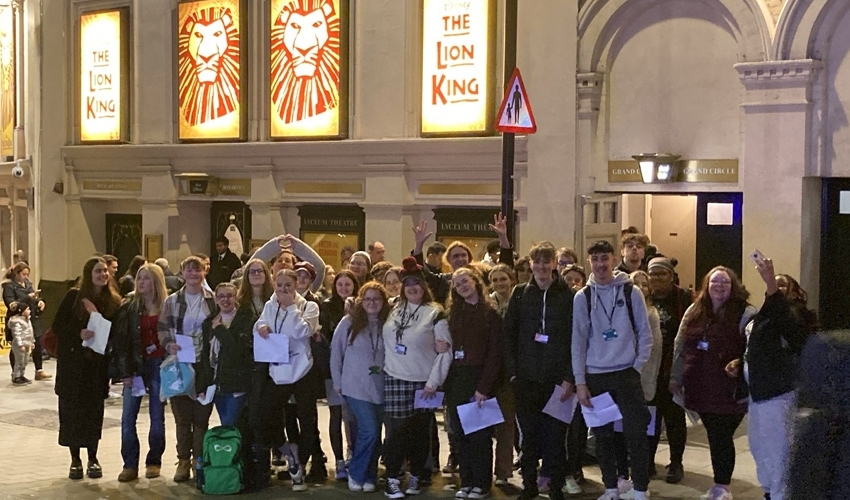 Students enjoyed a trip to London to see a double bill of theatre shows.