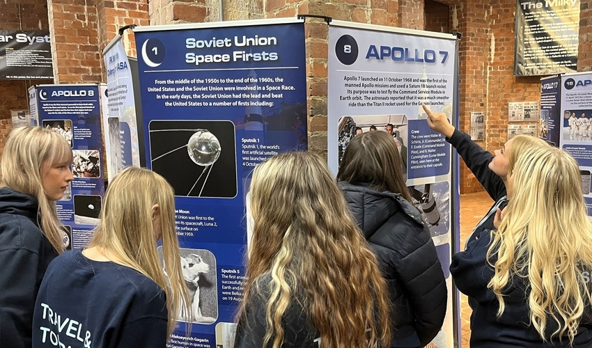 Students are taking their studies to a cosmic level for a project at Sherwood Observatory Planetarium and Science Centre.